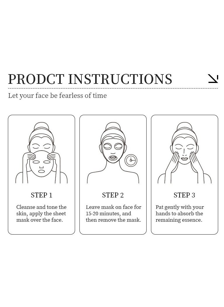 Kormesic - Aloe Hyaluronic Acid Hydrating Face Mask 5 Pieces, 25ml Each - Deep Hydration, Soothing Repair, Suitable for Daily Use - Image 1