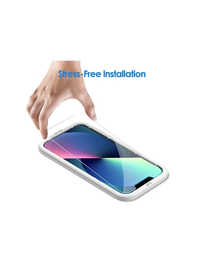 Jetech Screen Protector For Iphone 13 Pro 6.1-Inch With Camera Lens Protector (Not For Iphone 13), Easy-Installation Tool, Tempered Glass Film, 2-Pack Each - Image 3