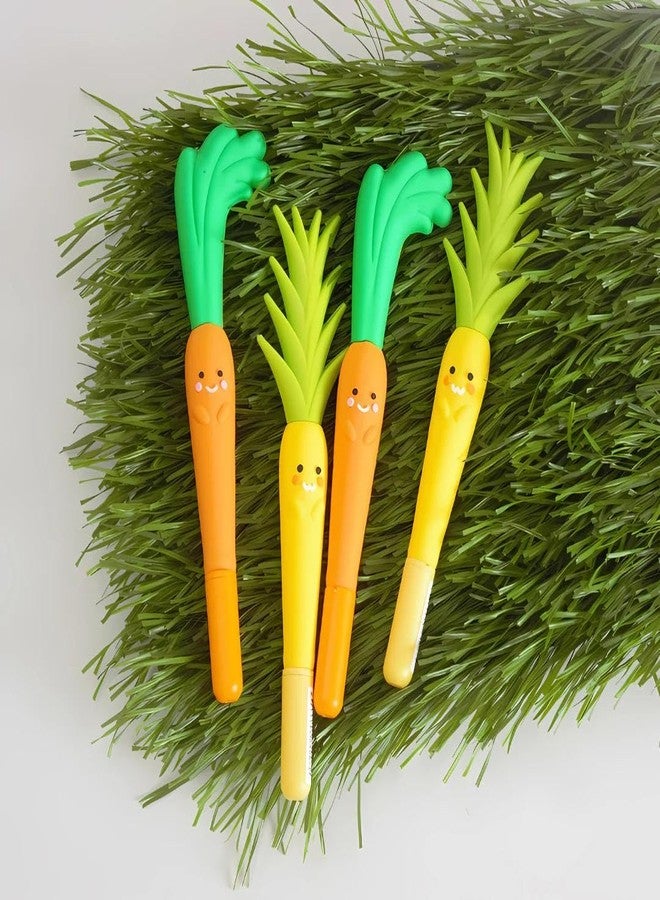 Radhya Accessories Carrot Pineapple Pens for Kids Cute quirky pens for adults pens for office school (Pack of 2) Gel Pens - Image 3