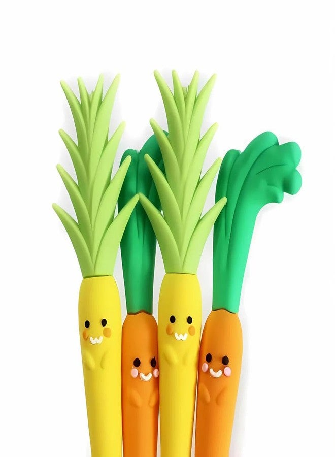 Radhya Accessories Carrot Pineapple Pens for Kids Cute quirky pens for adults pens for office school (Pack of 2) Gel Pens - Image 2