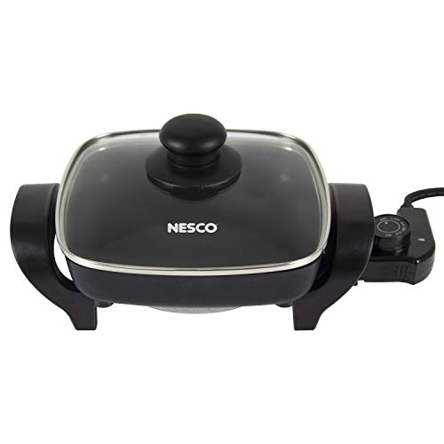 NESCO ES-08, Electric Skillet, Black, 8 inch, 800 watts - Image 1