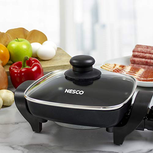 NESCO ES-08, Electric Skillet, Black, 8 inch, 800 watts - Image 5