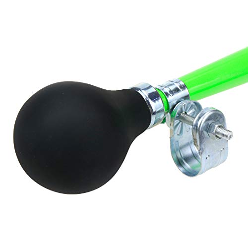 AUTUT ABS Bike Bugle Horn Retro Clown Metal Air with Squeeze Bulb for Bicycle Golf Cart, Green - Image 5