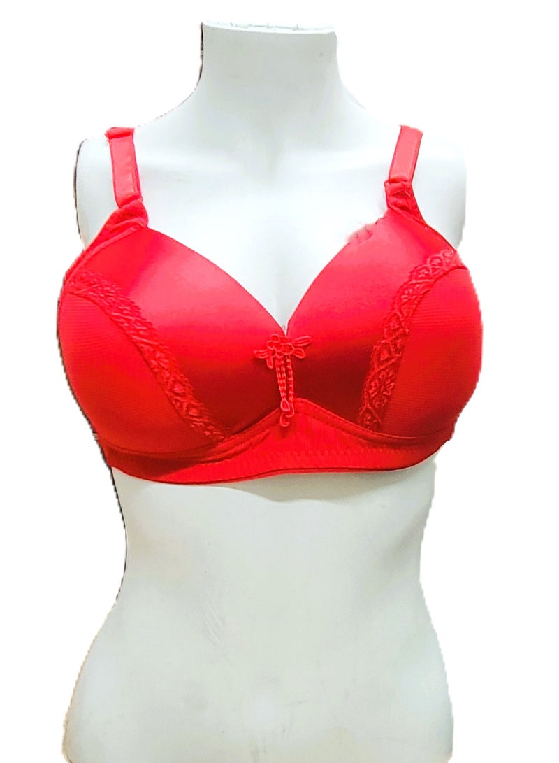 Women's Plus Size Comfortable and Supportive Wire-Free Bra - Premium Quality and Materials  - Image 1