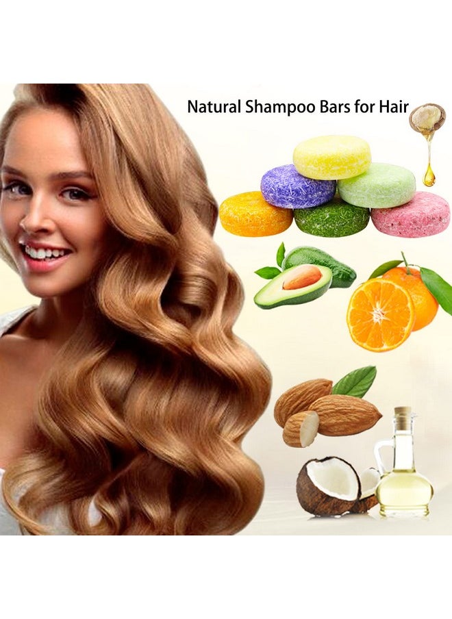 DBEAUTYM DBEAUTYM 8 Pack Shampoo Bar Gift Set,Natural Soap, Solid Dry Damaged Hair With Plant Essence Oil Helps Stop Loss and Promotes Healthy Growth, Travel Size Bulk Set  - Image 3