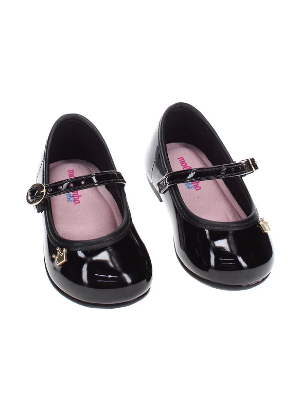 MOLEKINHA Molekinha Infant Girls Ballerinas Black | Made In Brazil