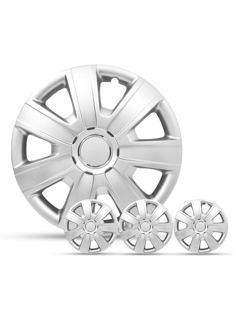 Generic 14 Inch Automotive Hub Wheel Cap with Universal Wheel Hubcaps Set of 4 Pcs Snap-On Rings Wheel Cover - WJ-5076-A-14  - Image 2