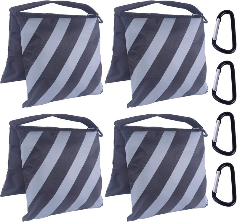 AbcCanopy Photography Sandbag for Video Stand, Heavy Duty Weight Bags for Light Tripod, Camping Chair, 4 Packs (Grey) - Image 1