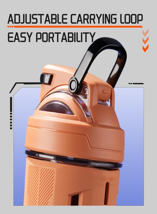 تي ك ك زجاجة خلط البروتين TKK Blender سعة 24 أونصة مع كرة خلط، زجاجة بلاستيكية لخلط البروتين قبل وبعد التمرين، كوب خلط مشروب البروتين، صناعة أمريكية، تريتان، خالية من مادة BPA - Image 5