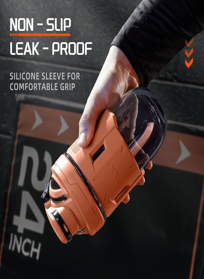 تي ك ك زجاجة خلط البروتين TKK Blender سعة 24 أونصة مع كرة خلط، زجاجة بلاستيكية لخلط البروتين قبل وبعد التمرين، كوب خلط مشروب البروتين، صناعة أمريكية، تريتان، خالية من مادة BPA - Image 4