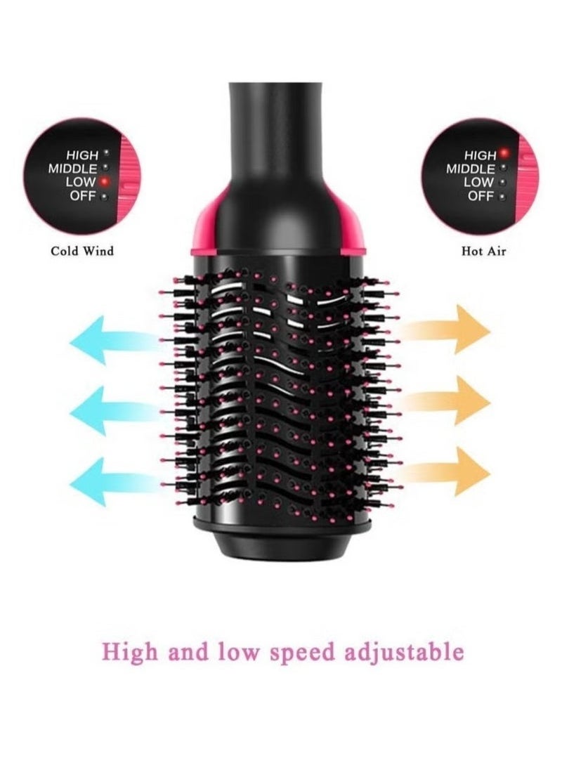 One Step 4-in-1 Professional Hair Dryer Brush – Volumizing Round Blowout Brush with Hair Dryer, Straightener, Curler & Comb Functions – Anti-Frizz Ionic Technology – Salon Styling at Home – Fast Heating – For All Hair Types  - Image 5