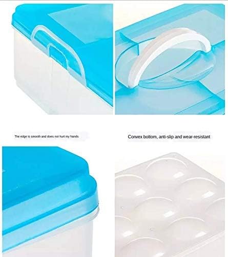 Clyde Kitchen Refrigerator Egg Box Fresh Keeping Box Plastic Portable Food Storage Organizer Transparent Egg Tray Rack EGG BOX 36 GRID  - Image 3