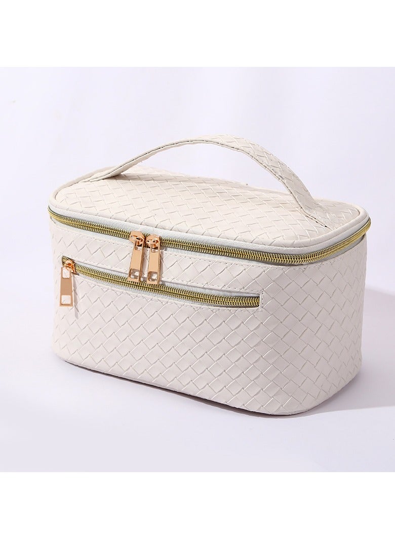 عام حقيبة مستحضرات التجميل بسعة كبيرة، حقيبة حمام للسيدات للسفر مقاومة للماء مصنوعة من جلد PU، حقيبة مستحضرات تجميل لطيفة. - Image 1