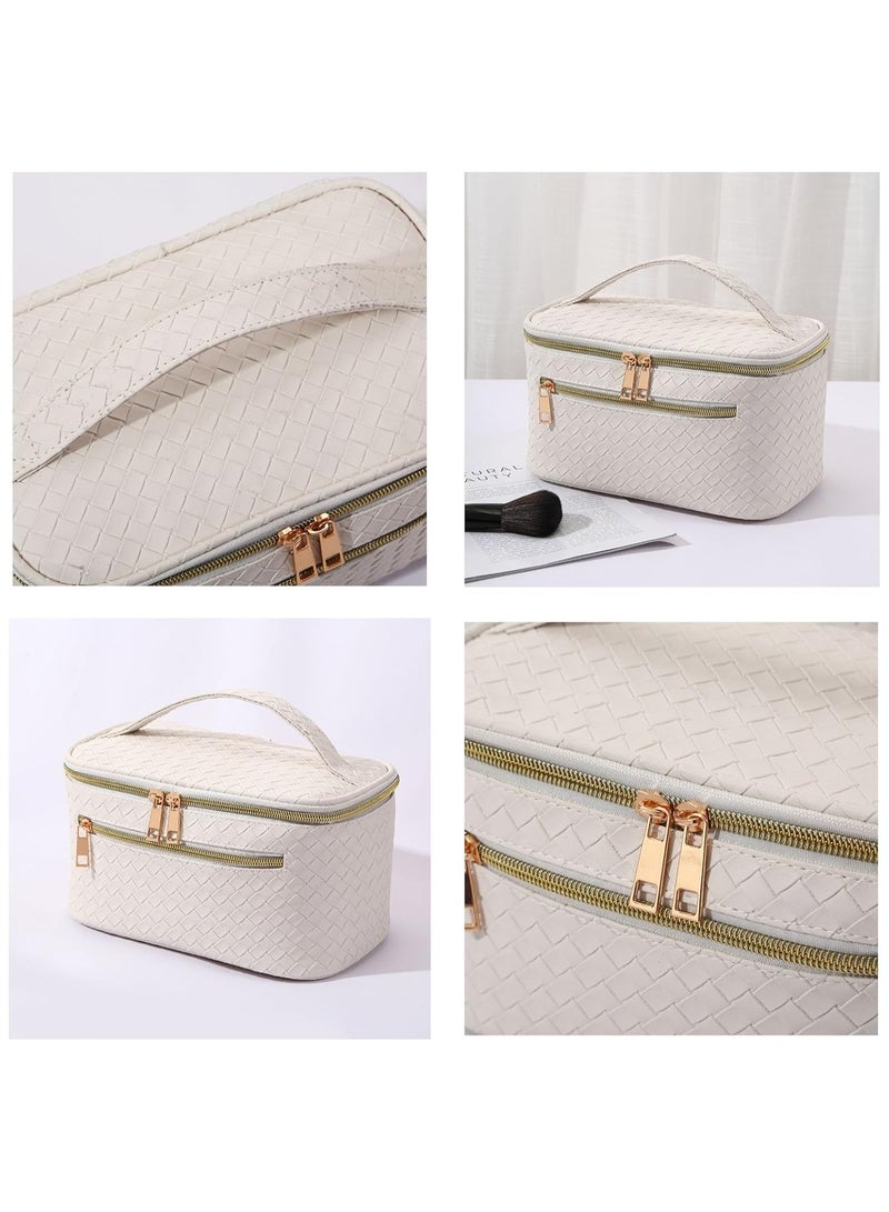 عام حقيبة مستحضرات التجميل بسعة كبيرة، حقيبة حمام للسيدات للسفر مقاومة للماء مصنوعة من جلد PU، حقيبة مستحضرات تجميل لطيفة. - Image 2