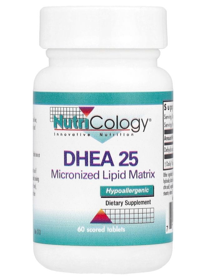 Nutricology DHEA 25 60 Scored Tablets 