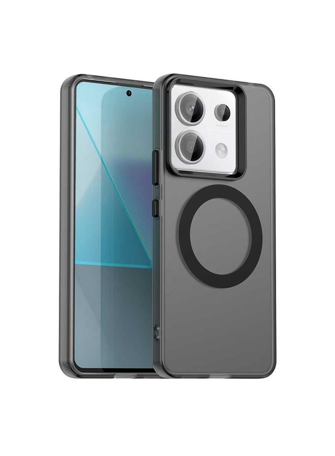 جراب هاتف Xiaomi Poco X6 5G Candy Magsafe PC Hybrid TPU (أسود)