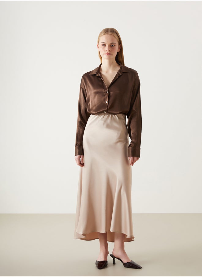 LC WAIKIKI - Elastic Waist Satin Women's Skirt - Image 1