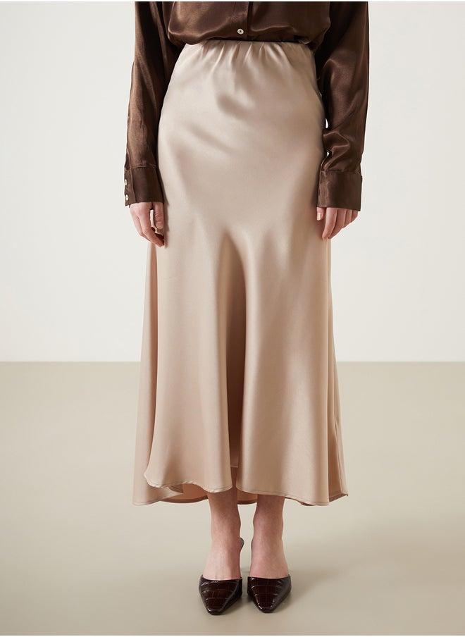 LC WAIKIKI - Elastic Waist Satin Women's Skirt - Image 1
