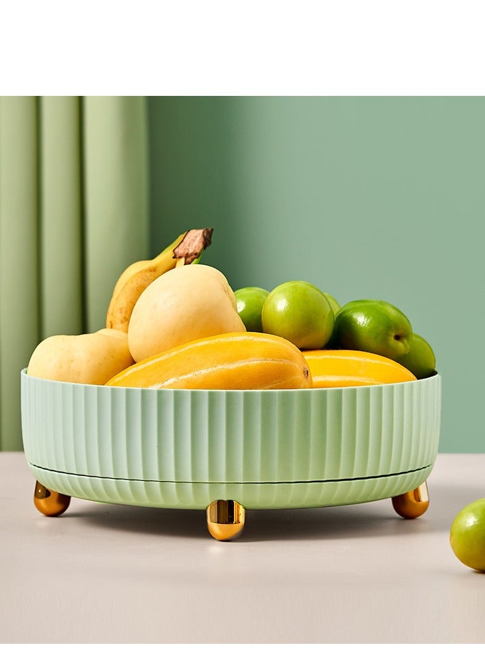 KHAJUL 360° Rotating Storage Tray, Makeup Perfume Organizer,Cosmetic Skincare Tray  with Large Capacity(Green) - Image 5