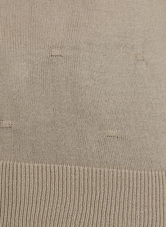 Styli Slim Fit Regular Length High Neck Jacquard Sweater - Image 3