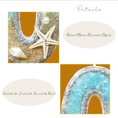ElekFX 2nd Birthday Candle for Cake, Beach Starfish Sequins Candles, 2.76 inch Cake Topper Decoration for Birthday Party (Number 2) - Image 3