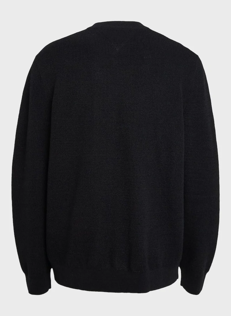 TOMMY JEANS Logo Crew Neck Sweater