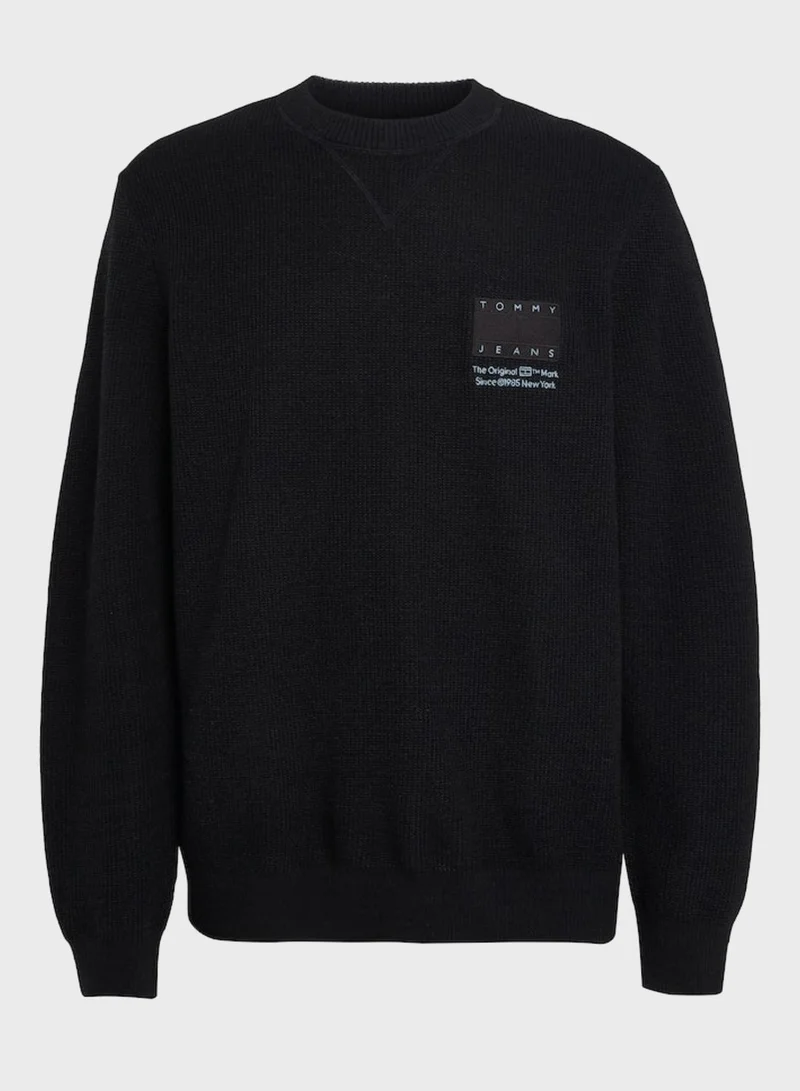 TOMMY JEANS Logo Crew Neck Sweater