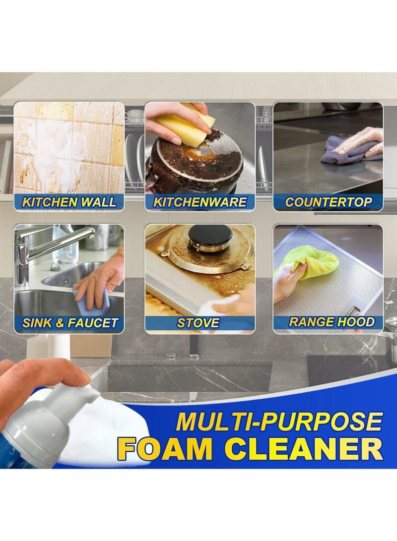 SOLARAE Kitchen Grease Cleaner, Multipurpose Dirt Cleanser, Kitchen Cleaner Spray, Advanced Degreasing Power, All Purpose Bubble Cleaner, Removing Stubborn Stains, Microwave Cleaner, 100ml - Image 5