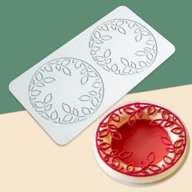 TUKE Hollow Leaf Silicone Mold Chocolate Candy 3D Hollow Leaf Candy Mold Food Cooking Meals Decorations Fondant Mold Polymer Clay Molds (Leaf Ring O_8.8x4.52x0.12inch) - Image 5