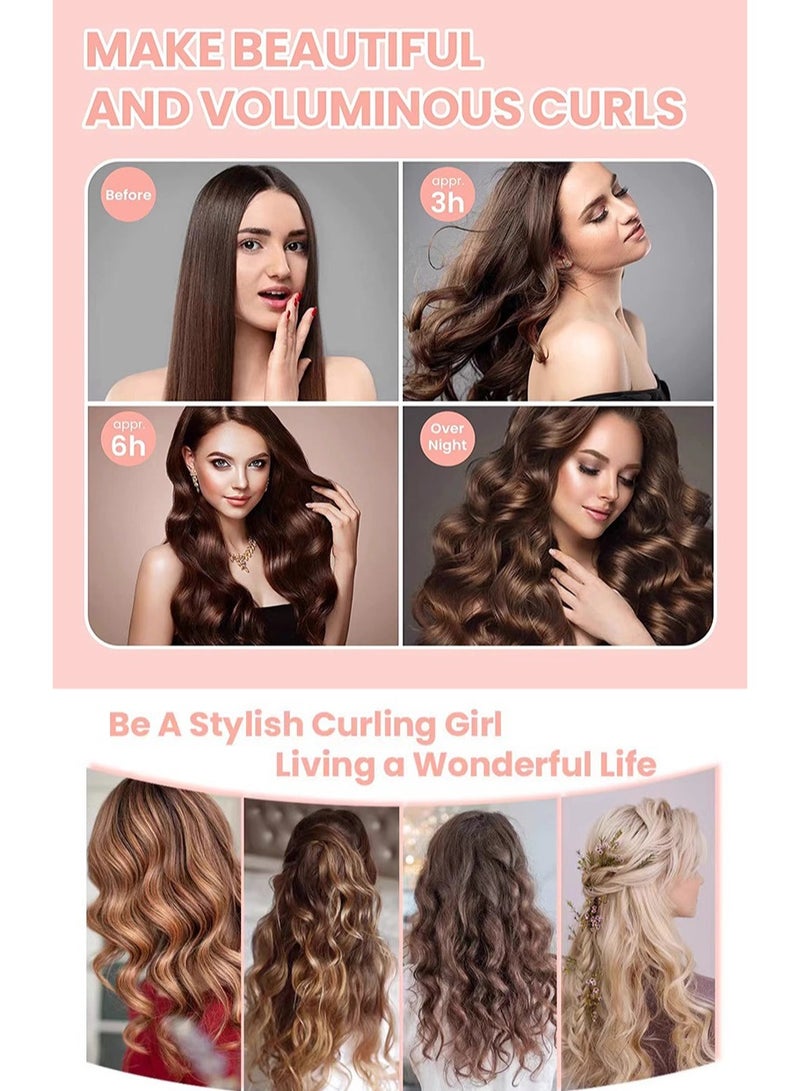 RedMapleTEK Heatless Hair Curler, Flexi Rods with Hook, No Heat Curlers for All Hair Types, Overnight Heatless Curls for Blowout Hair （Coffee) - Image 3