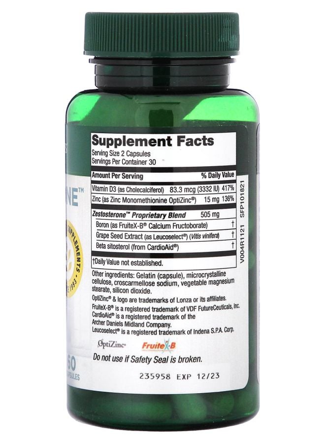 Purity Products Zestosterone 60 Capsules - Image 2
