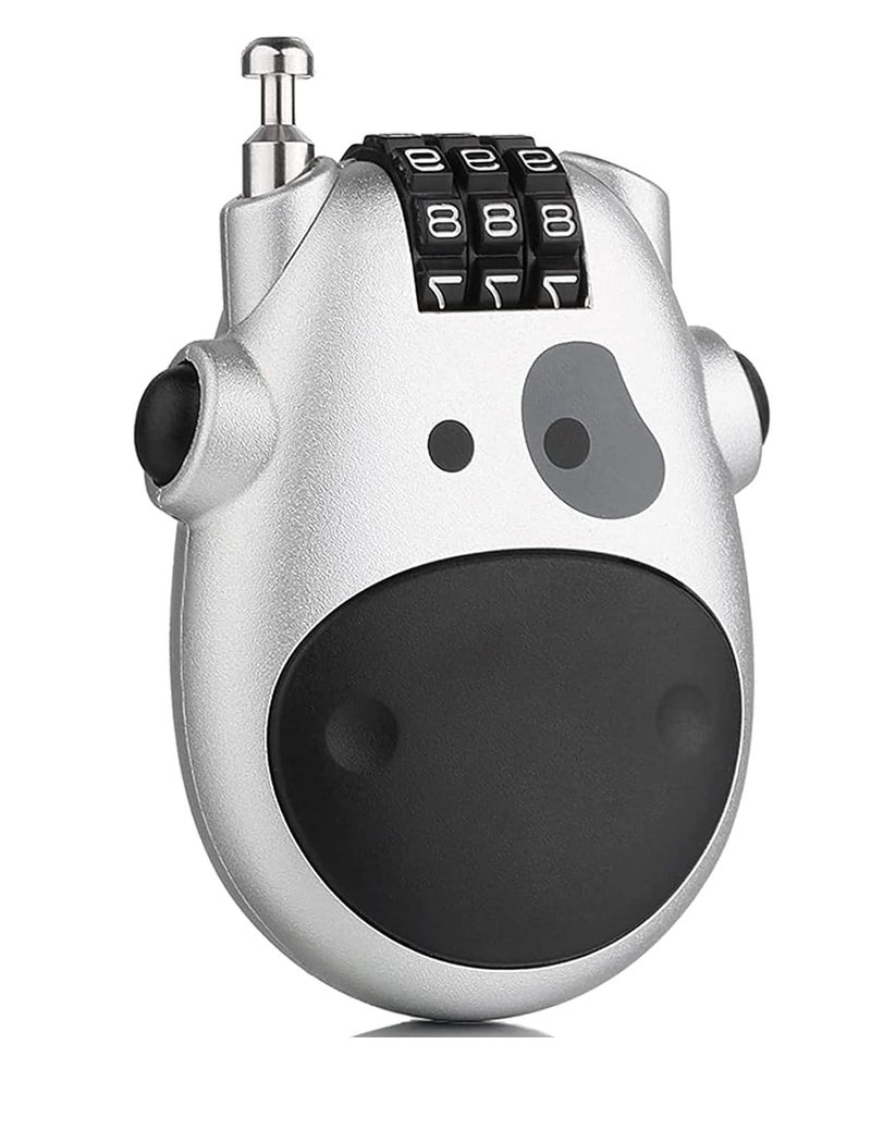 AOWBikes Aow Bikes Helmet Lock with Extendable Cable and Number/Password Lock - Image 1