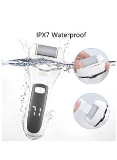 General Electric Callus Remover for Feet, Rechargeable Pedicure Tools Foot Care Feet File, 13 in 1 Callous Remover Kit for Remove Cracked Heels and Dead Skin, with 3 Roller Heads 2 Speed, Battery Display  - Image 3