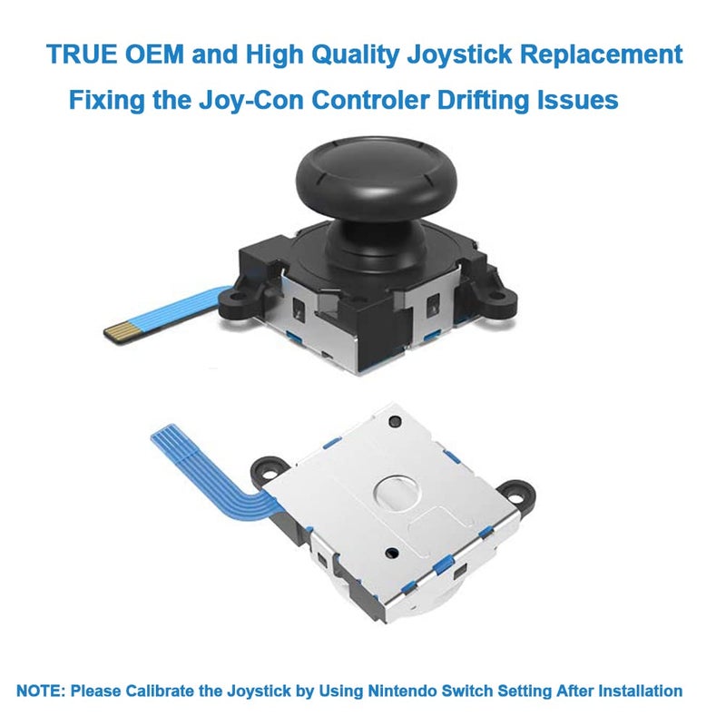 Veanic 2-Pack Replacement Joystick Analog Thumb Stick Repair Kit for Nintendo Switch / Switch OLED Model / Switch Lite Joy-Con Controller - Drift Fix Tools Y1.5 / +1.5 Screwdriver / Pry Tools - Image 2