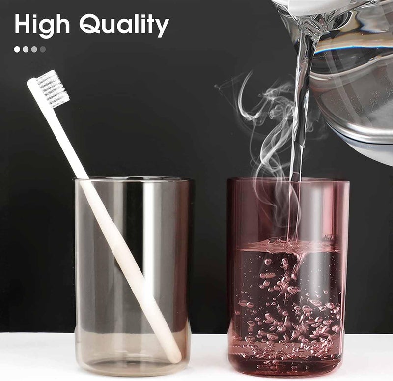 SKOFRI Toothbrush Holder SelfAdhesive Wall Mount Toothpaste Storage Rack Toothbrush Dispenser Bathroom Organizer Accessories Toothbrush Holders for Bathroom2Cup - Image 3