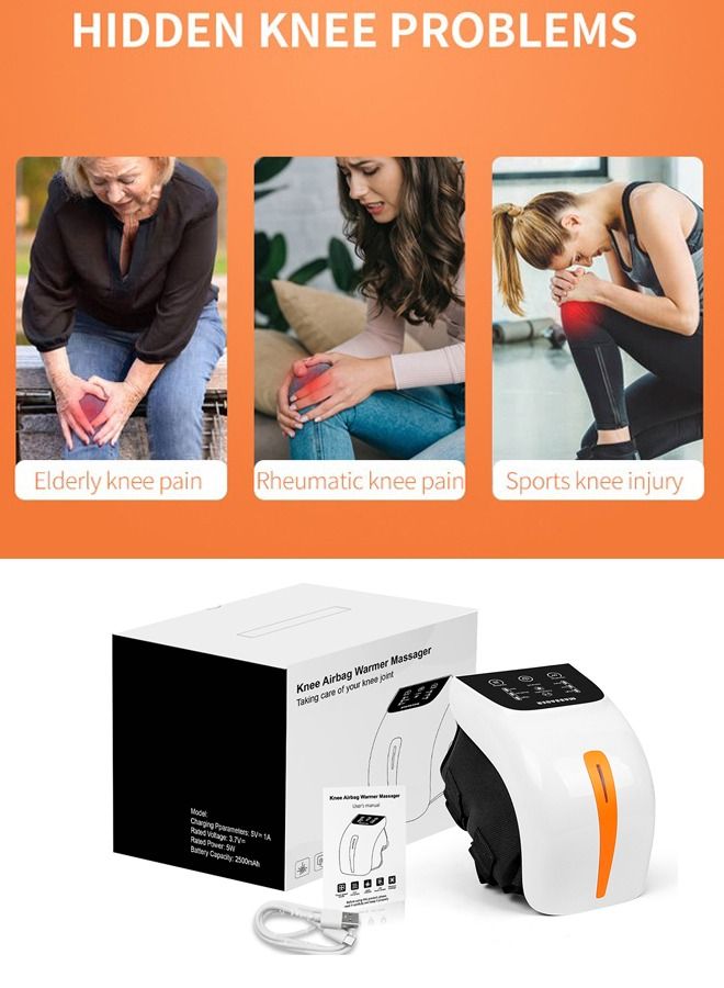 DUNISO Upgraded Cordless Knee Massager Infrared Heat and Vibration Knee Pain Relief for Swelling Stiff Joints Stretched Ligament and Muscles Injurie - Image 2