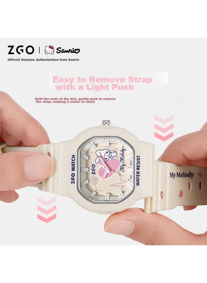 Zgo Watch For Women, Students, Middle And Elementary School Students, Waterproof, Stylish Digital Watch, Sanrio Gift, 356 - Image 4