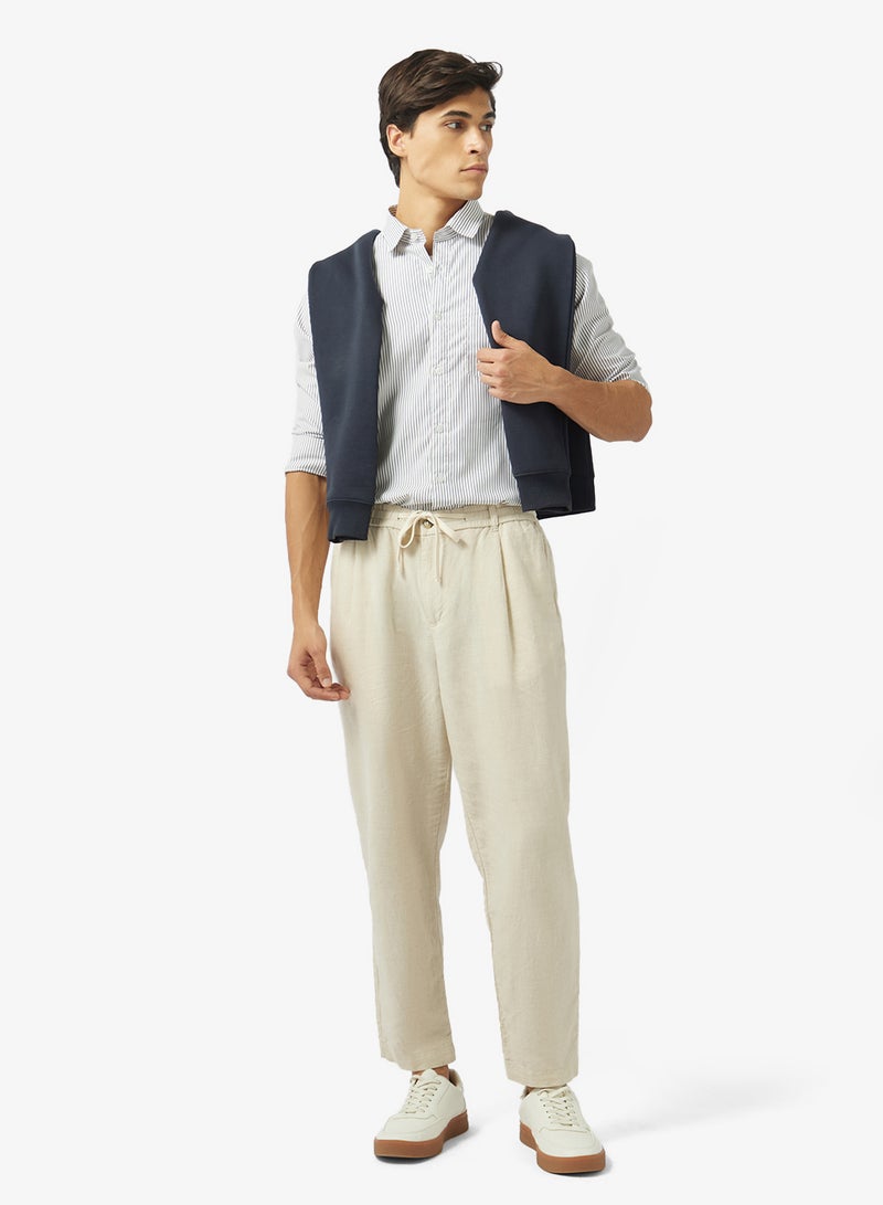 Robert Wood Mens Shirt Thick Stripe Formal Shirt - Image 4