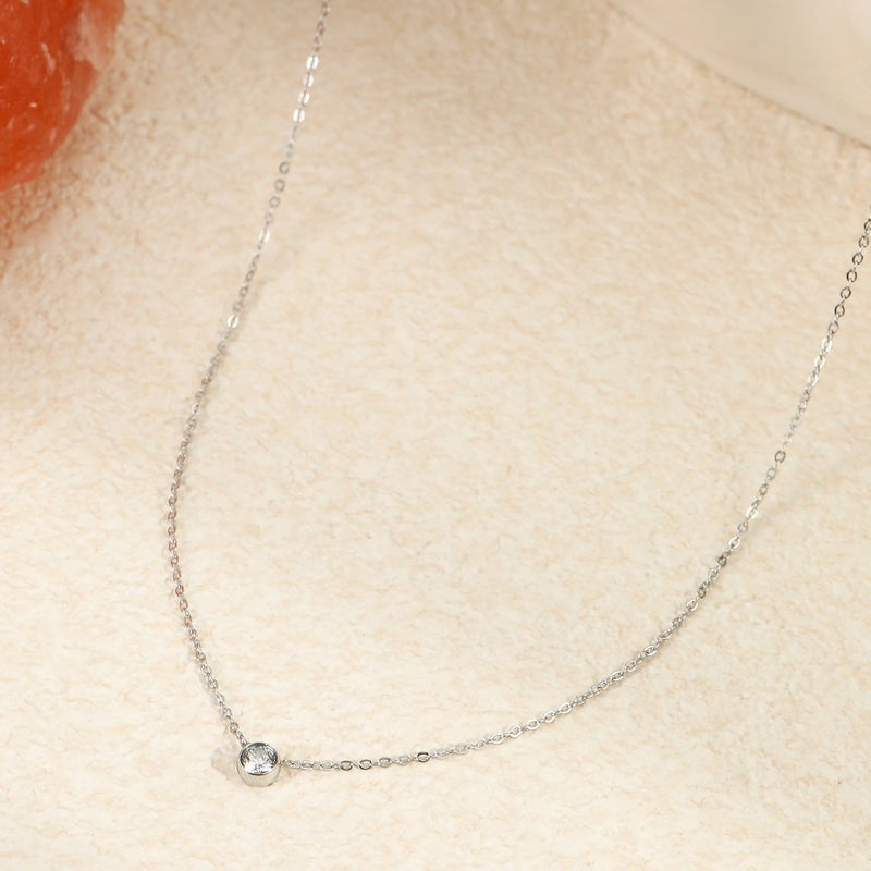 Minimalist Style Summer Very Fine Clavicle Chain Titanium Steel Necklace Does Not Fade High Sense Of Niche Jewelry - Image 5
