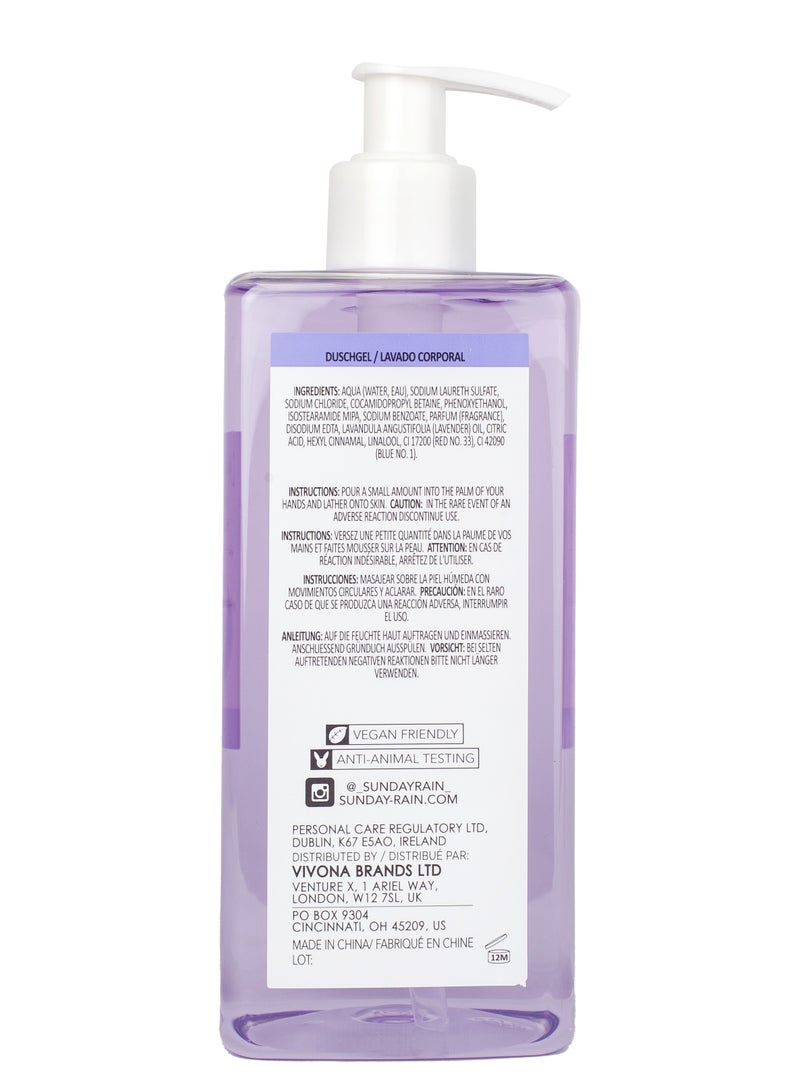 Sunday Rain Sleep Easy Body Wash – Calming Nighttime Cleanser with Lavender & Chamomile – Soothing, Hydrating, Vegan & Cruelty-Free – 450ml - Image 2