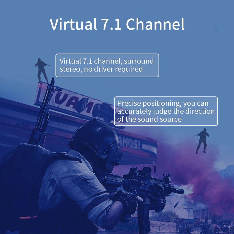 SOMIC GS401 Head-mounted Headset USB Virtual 7.1 Channel RGB Gaming Headset with 50mm Moving Coil Unit Detachable Microphone - Image 4