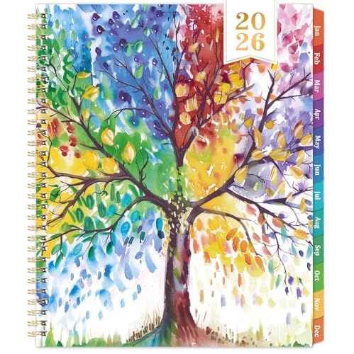 Coboll 2026 Planner - Planner 2026 Weekly and Monthly, January 2026 - December 2026, 9" x 11", with Colorful Coated Tabs, Reference Calendar - Image 1