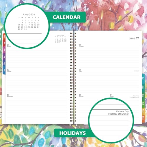 Coboll 2026 Planner - Planner 2026 Weekly and Monthly, January 2026 - December 2026, 9" x 11", with Colorful Coated Tabs, Reference Calendar - Image 4