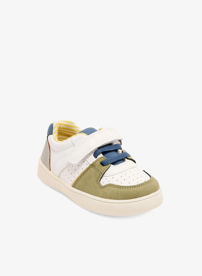 بيرفيت Boys Panelled Hook & Loop Sneakers