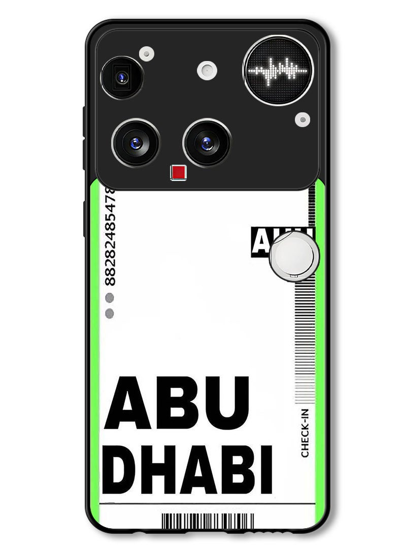 Theodor Case Compatible with Nothing Phone (3) 6.67 Inch Protection Shockproof Bumper Cover AUH boarding pass - Image 1