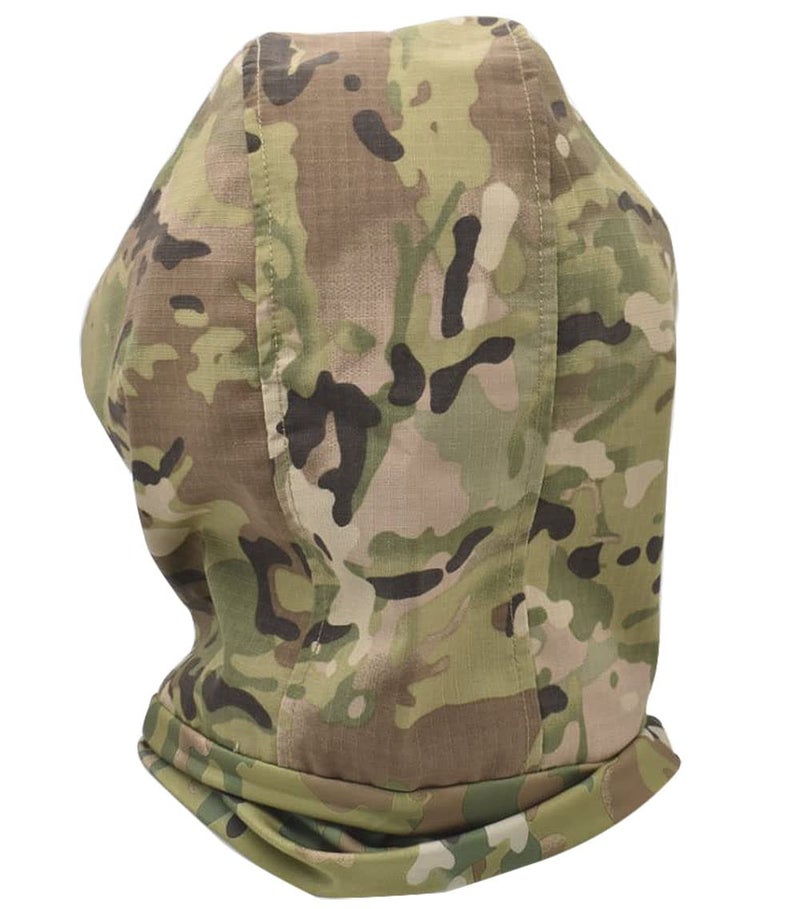 JFFCESTORE Ear Protection Foldable Half Face Airsoft Mesh Mask with Goggles and Headgear Hoods Protective Paintball Headgear Mask Tactical Lower Face Protective Mask CP - Image 5