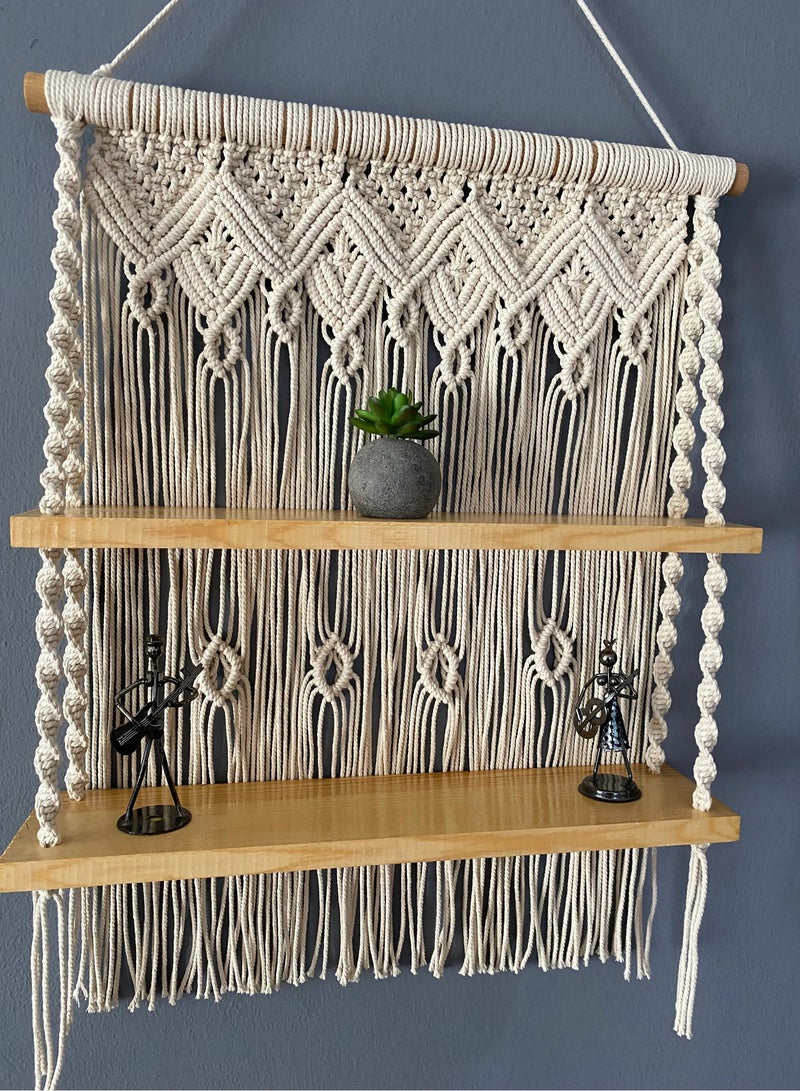 انتيكيانو رف حائط خشبي - Image 3