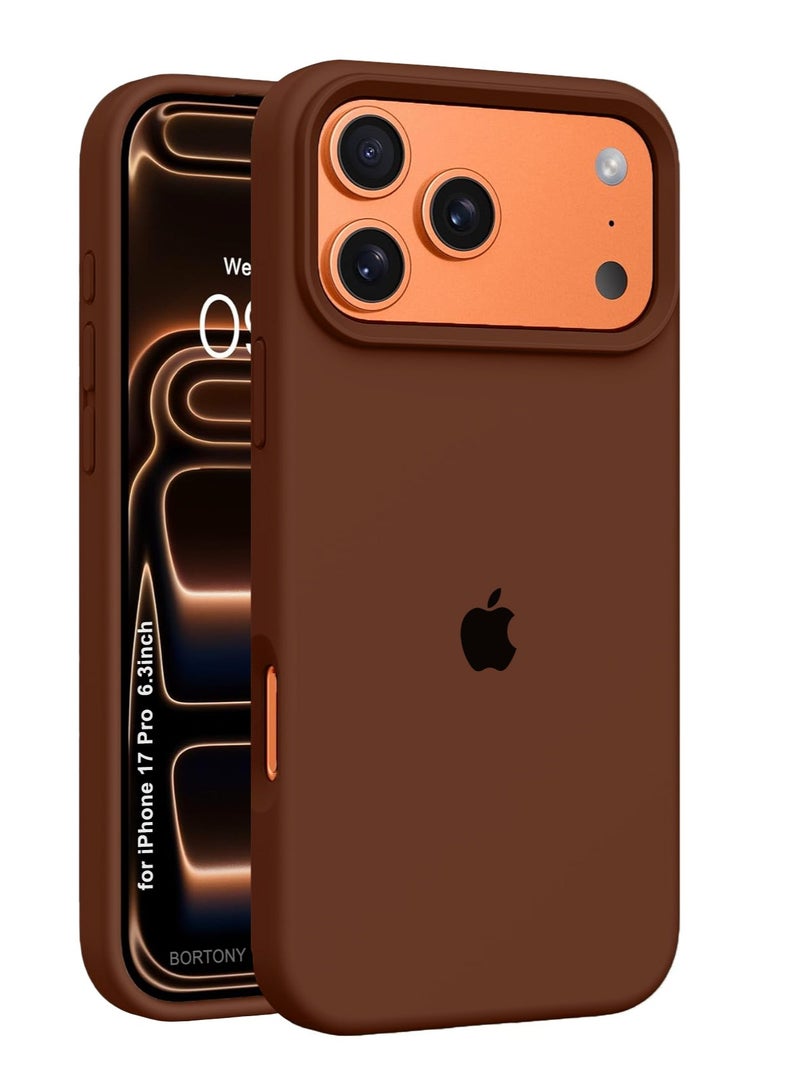 iPhone 17 Pro Case Liquid Soft Silicone iPhone 17 Pro Cover Anti Scratch with Inside Microfiber Lining Shockproof Protective Phone Case for iPhone 17 Pro 6.3 inch - Image 1