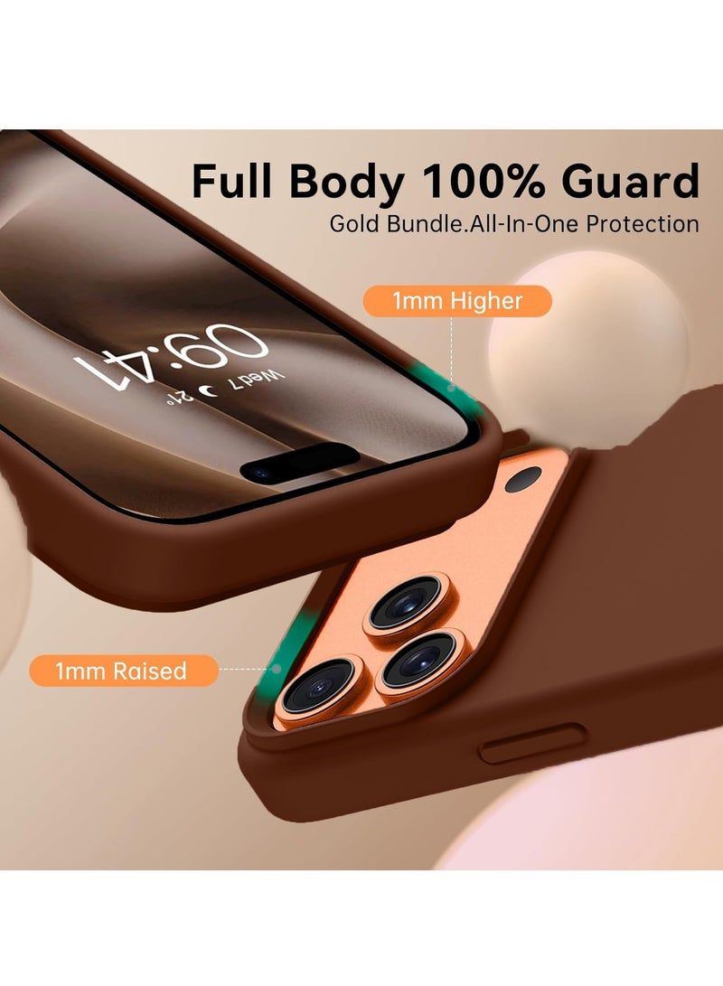 iPhone 17 Pro Case Liquid Soft Silicone iPhone 17 Pro Cover Anti Scratch with Inside Microfiber Lining Shockproof Protective Phone Case for iPhone 17 Pro 6.3 inch - Image 3