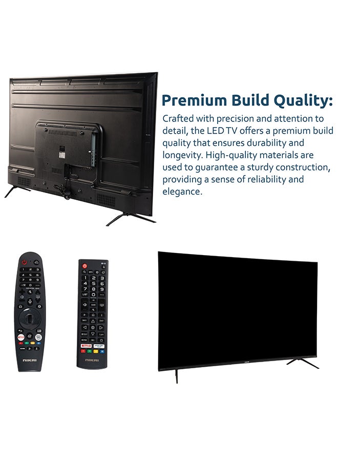 NIKAI 70 Inch Smart TV, 4K Ultra HDR, LED WebOS Platinum Series, 60Hz, Magic Remote, Cinema Screen Design, Dolby Audio, Smart Voice Control, Apps YouTube, Netflix, Amazon Prime, Model Year 2023, 2 Year Warranty - NIK70MEU4STN Black - Image 4